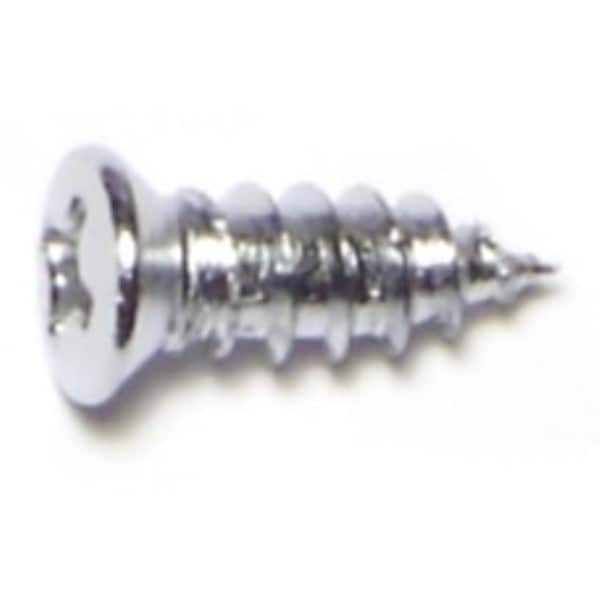 Midwest Fastener Sheet Metal Screw, #10 x 1/2 in, Chrometint Steel Oval Head Phillips Drive, 20 PK 72185 - main